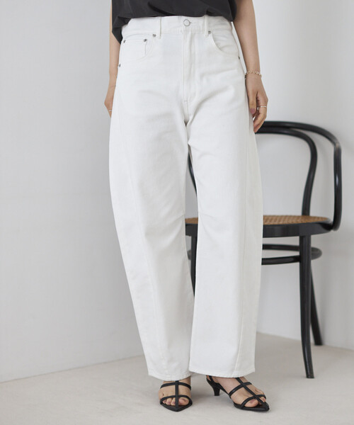 Firsthand（ファーストハンド）の「Firsthand/ファーストハンド ハートスタッズ カーヴィーデニム / ワイドシルエット（デニムパンツ・レディース・ブルー/ホワイト・X-SMALL/SMALL/MEDIUM）」の19枚目の写真