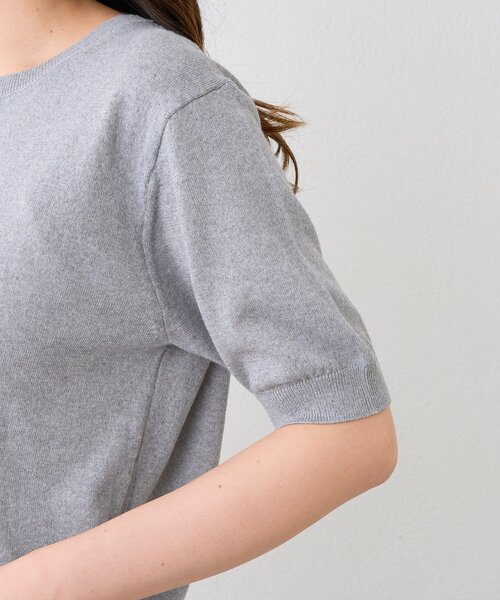 RIVE DROITE(リヴドロワ)の「予約【A・MONN(アモン)】HALF SLEEVE KNIT(ニット/セーター・レディース・グレー/チャコールグレー/グリーン・FREE)」の22枚目の写真