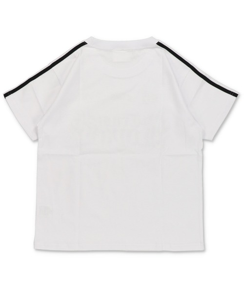 SPINNS（スピンズ）の「短丈フレイムロゴ半袖Tシャツ/ゲームシャツデザイン（Tシャツ/カットソー・メンズ・ホワイト/ブラック/ブラック系その他/ウッドランド・ONESIZE）」の7枚目の写真