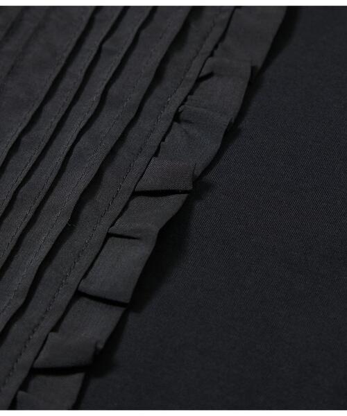 NEWYORKER（ニューヨーカー）の「【吸水速乾】プレーディング天竺 ピンタック半袖プルオーバー（Tシャツ/カットソー・レディース・ブラック/ホワイト・M/L）」の12枚目の写真