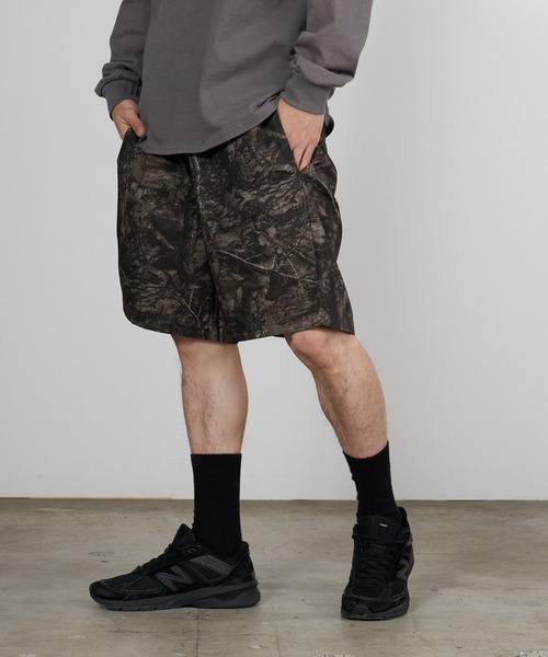 Champion(チャンピオン)の「Champion/チャンピオン リアルツリー柄 ワッペンロゴ リップストップ イージーショーツ 2026年春夏(その他パンツ・メンズ・ブラック/カモフラージュ・M/L/XL)」の14枚目の写真