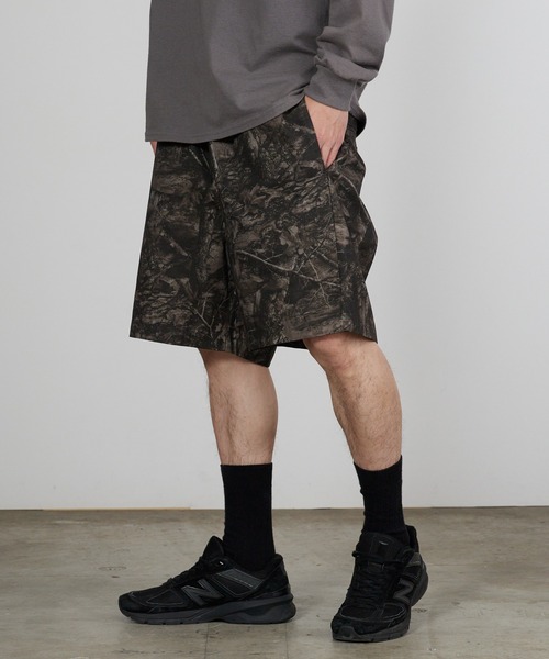 Champion(チャンピオン)の「Champion/チャンピオン リアルツリー柄 ワッペンロゴ リップストップ イージーショーツ 2026年春夏(その他パンツ・メンズ・ブラック/カモフラージュ・M/L/XL)」の12枚目の写真