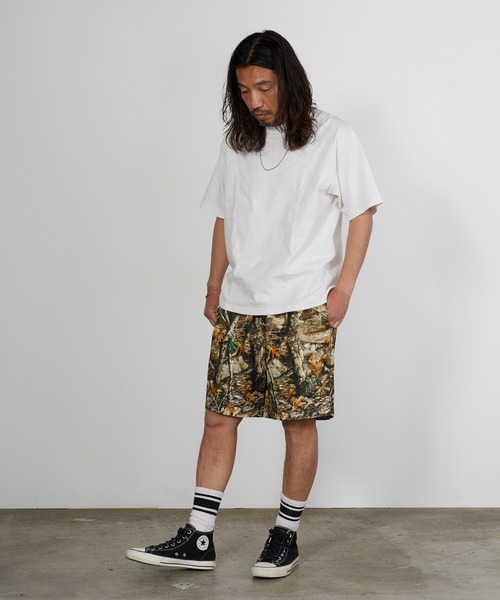 Champion(チャンピオン)の「Champion/チャンピオン リアルツリー柄 ワッペンロゴ リップストップ イージーショーツ 2026年春夏(その他パンツ・メンズ・ブラック/カモフラージュ・M/L/XL)」の18枚目の写真