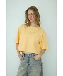 FLAG by ALEXIA STAM（フラッグバイアリシアスタン）の「Logo Patch Cropped Tee/ロゴパッチ ポケットT（Tシャツ/カットソー）」