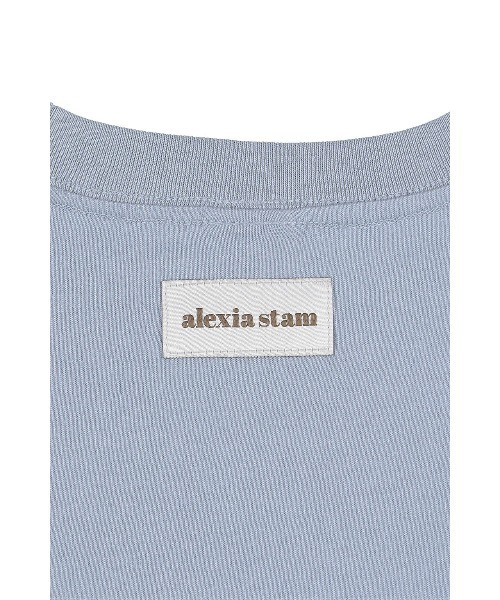 ALEXIA STAM（アリシアスタン）の「Logo Patch Cropped Tee/ロゴパッチ ポケットT（Tシャツ/カットソー・レディース・ブルー/ホワイト/グレー/イエロー・S/M）」の11枚目の写真