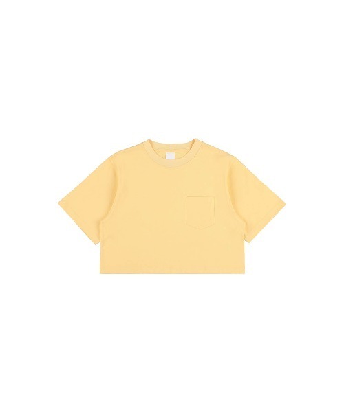 ALEXIA STAM（アリシアスタン）の「Logo Patch Cropped Tee/ロゴパッチ ポケットT（Tシャツ/カットソー・レディース・ブルー/ホワイト/グレー/イエロー・S/M）」の14枚目の写真