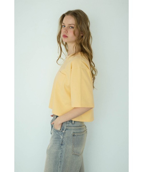 ALEXIA STAM（アリシアスタン）の「Logo Patch Cropped Tee/ロゴパッチ ポケットT（Tシャツ/カットソー・レディース・ブルー/ホワイト/グレー/イエロー・S/M）」の22枚目の写真