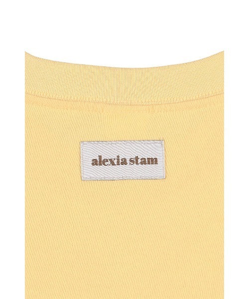 ALEXIA STAM（アリシアスタン）の「Logo Patch Cropped Tee/ロゴパッチ ポケットT（Tシャツ/カットソー・レディース・ブルー/ホワイト/グレー/イエロー・S/M）」の16枚目の写真