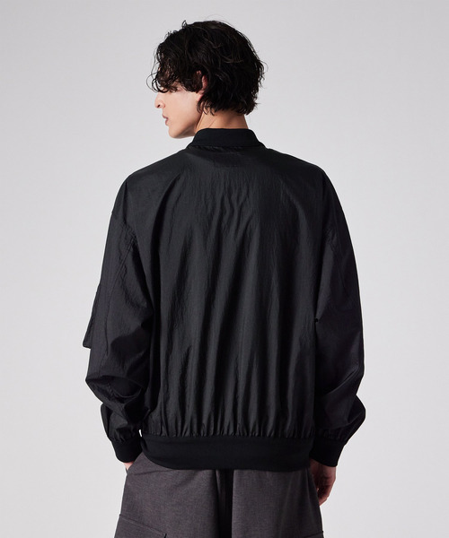 PS Paul Smith(ピーエスポールスミス)の「PERTEX(R) フライトジャケット / 162751 EXSB03(ブルゾン・メンズ・ブラウン/ブラック・LARGE/MEDIUM/X-LARGE)」の17枚目の写真