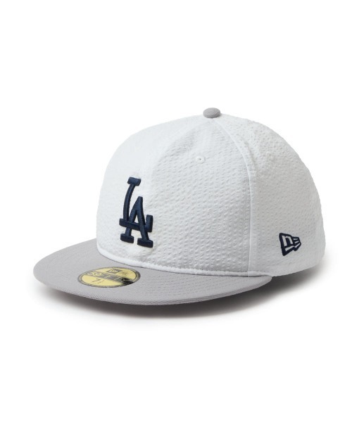 NEW ERA（ニューエラ）の「NEW ERA   5950SB SEERSUCKER / ニューエラ（キャップ・レディース・ホワイト/グレー/ネイビー・7 1/2/7 3/8）」の2枚目の写真
