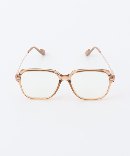 NOLLEY’S（ノーリーズ）の「【MAQWEL/マクウェル】スクエアフレームグラス（メガネ・レディース・ベージュ/ブラック・FREE）」の8枚目の写真