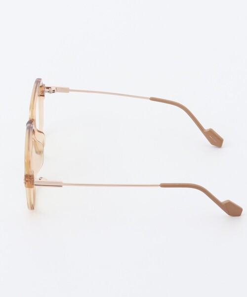 NOLLEY’S（ノーリーズ）の「【MAQWEL/マクウェル】スクエアフレームグラス（メガネ・レディース・ベージュ/ブラック・FREE）」の6枚目の写真