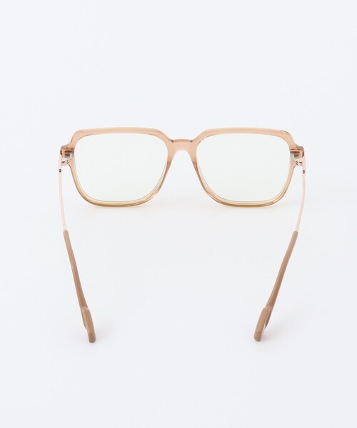NOLLEY’S（ノーリーズ）の「【MAQWEL/マクウェル】スクエアフレームグラス（メガネ・レディース・ベージュ/ブラック・FREE）」の5枚目の写真