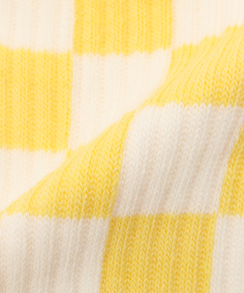 JOURNAL STANDARD relume（ジャーナルスタンダード　レリューム）の「チェッカーフラッグ ソックス（ソックス/靴下・メンズ・イエロー/パープル/ブラックミックス/サックスブルー/ブラック/ライトグレー・FREE）」の15枚目の写真