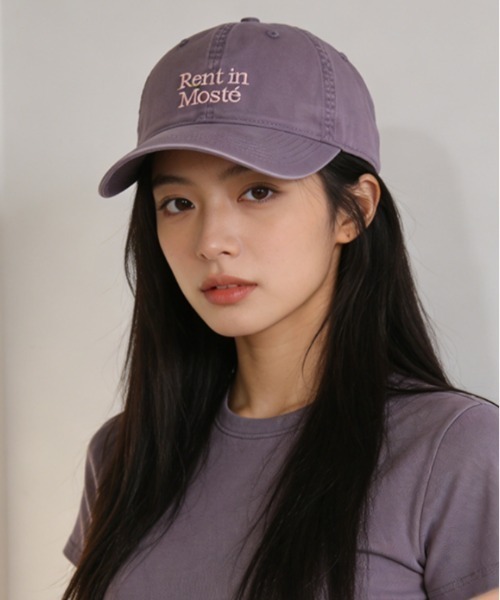 Vipoa（ヴィポア）の「casual　embroidery　cap（キャップ・レディース・アイボリー/ブラック/グレー/ピンク/パープル/ネイビー・FREE）」の5枚目の写真