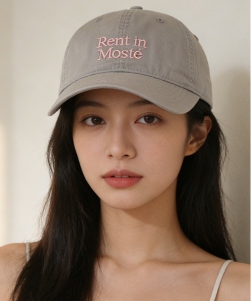 Vipoa（ヴィポア）の「casual　embroidery　cap（キャップ・レディース・アイボリー/ブラック/グレー/ピンク/パープル/ネイビー・FREE）」の4枚目の写真