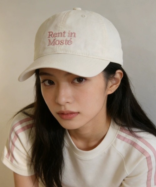 Vipoa（ヴィポア）の「casual　embroidery　cap（キャップ・レディース・アイボリー/ブラック/グレー/ピンク/パープル/ネイビー・FREE）」の2枚目の写真