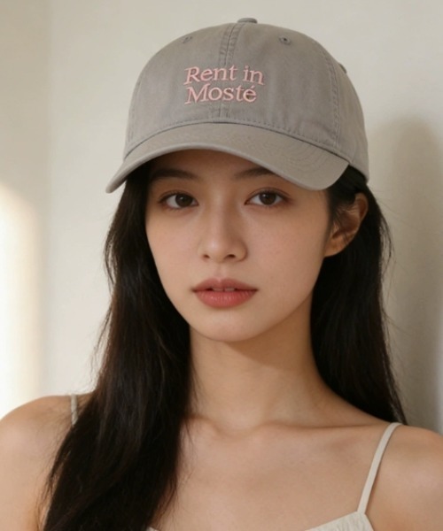 Vipoa（ヴィポア）の「casual　embroidery　cap（キャップ・レディース・アイボリー/ブラック/グレー/ピンク/パープル/ネイビー・FREE）」の17枚目の写真