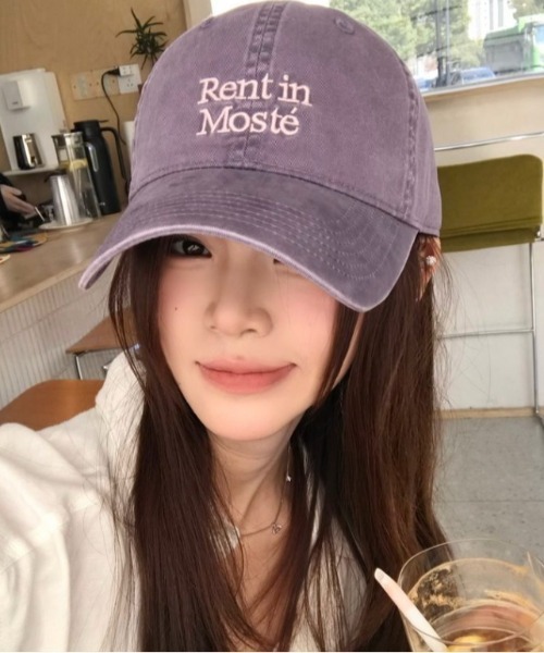 Vipoa（ヴィポア）の「casual　embroidery　cap（キャップ・レディース・アイボリー/ブラック/グレー/ピンク/パープル/ネイビー・FREE）」の14枚目の写真