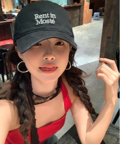 Vipoa（ヴィポア）の「casual　embroidery　cap（キャップ・レディース・アイボリー/ブラック/グレー/ピンク/パープル/ネイビー・FREE）」の22枚目の写真