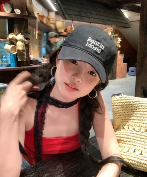 Vipoa（ヴィポア）の「casual　embroidery　cap（キャップ・レディース・アイボリー/ブラック/グレー/ピンク/パープル/ネイビー・FREE）」の20枚目の写真