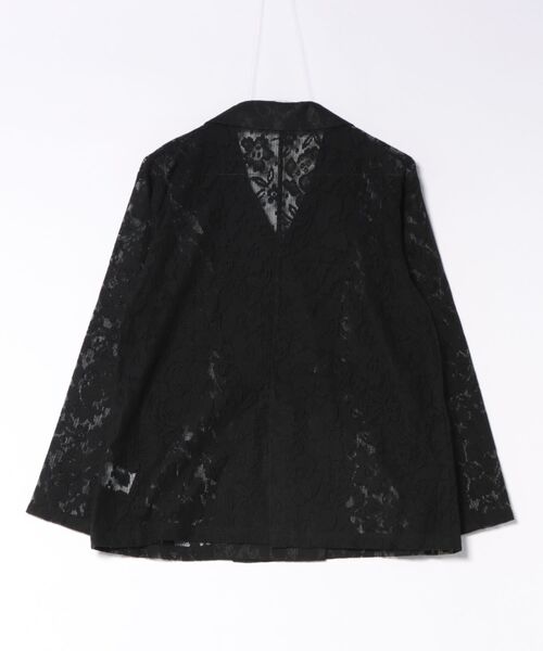 Sawa a la mode(サワアラモード)の「花柄クロシェレーステーラードジャケット(テーラードジャケット・レディース・アイボリー/ブラック・FREE)」の11枚目の写真