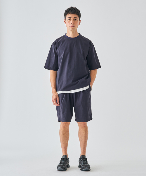EDIFICE(エディフィス)の「【EDIFICE ALL-DAY SETUPシリーズ】2点セット プルオーバー Tシャツ&ショーツ(シャツ/ブラウス・メンズ・ネイビー/ブラック/カーキ・SMALL/MEDIUM/LARGE)」の12枚目の写真