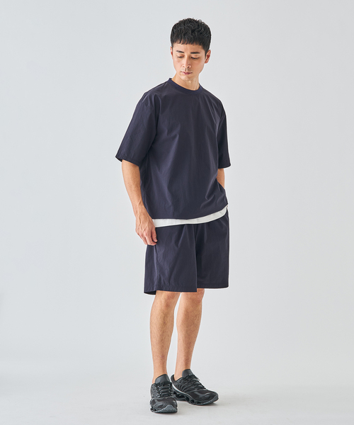 EDIFICE(エディフィス)の「【EDIFICE ALL-DAY SETUPシリーズ】2点セット プルオーバー Tシャツ&ショーツ(シャツ/ブラウス・メンズ・ネイビー/ブラック/カーキ・SMALL/MEDIUM/LARGE)」の13枚目の写真