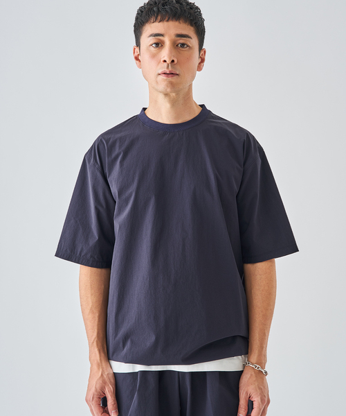 EDIFICE(エディフィス)の「【EDIFICE ALL-DAY SETUPシリーズ】2点セット プルオーバー Tシャツ&ショーツ(シャツ/ブラウス・メンズ・ネイビー/ブラック/カーキ・SMALL/MEDIUM/LARGE)」の14枚目の写真