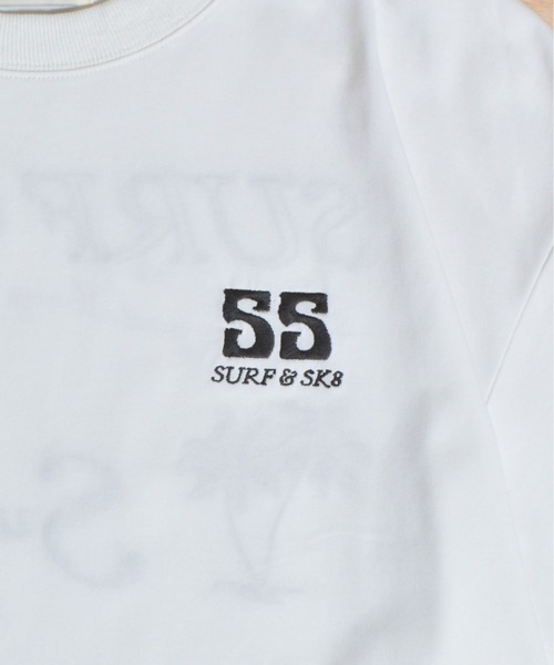 Sunny Smith(サニースミス)の「【SUNNY SMITH】SURF CLUB 両面刺繍Tシャツ(Tシャツ/カットソー・メンズ・ホワイト/スミクロ/アッシュグレー・MEDIUM/LARGE)」の5枚目の写真