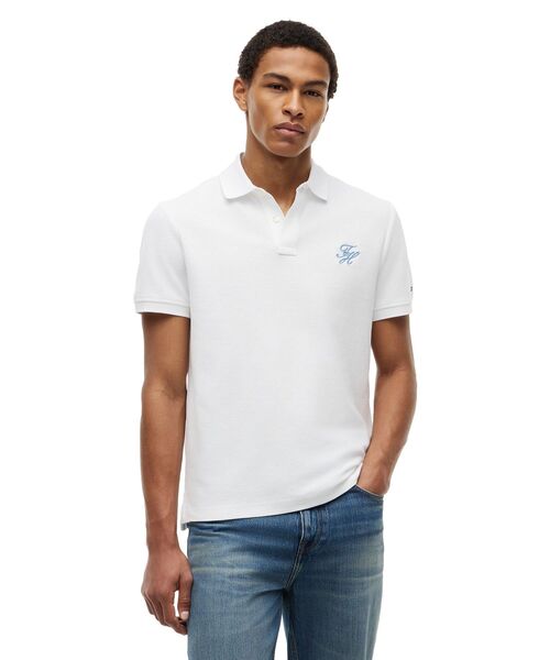 TOMMY HILFIGER（トミーヒルフィガー）の「AF TH SCRIPT REG POLO（ポロシャツ・メンズ・グリーン/ホワイト/オレンジ/マルチ/ブルー・MEDIUM/LARGE/X-LARGE/SMALL）」の2枚目の写真