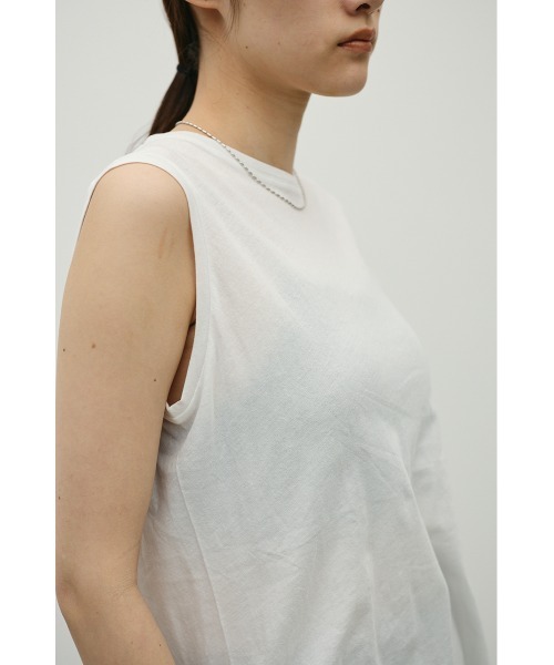 STYLEMIXER（スタイルミキサー）の「シアーバックシームタンク（タンクトップ・レディース・ブラック/ホワイト/ブラウン/パープル・FREE）」の9枚目の写真