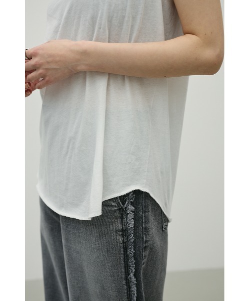 STYLEMIXER（スタイルミキサー）の「シアーバックシームタンク（タンクトップ・レディース・ブラック/ホワイト/ブラウン/パープル・FREE）」の10枚目の写真