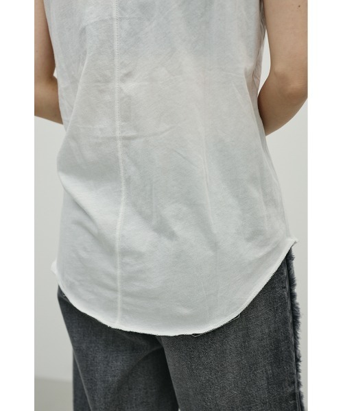 STYLEMIXER（スタイルミキサー）の「シアーバックシームタンク（タンクトップ・レディース・ブラック/ホワイト/ブラウン/パープル・FREE）」の12枚目の写真