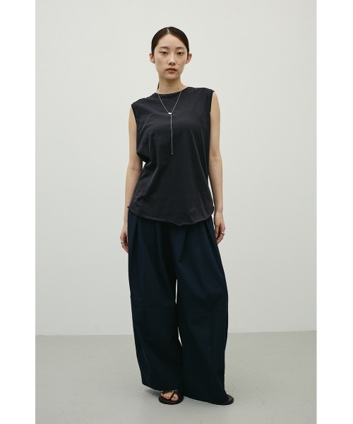 STYLEMIXER（スタイルミキサー）の「シアーバックシームタンク（タンクトップ・レディース・ブラック/ホワイト/ブラウン/パープル・FREE）」の16枚目の写真