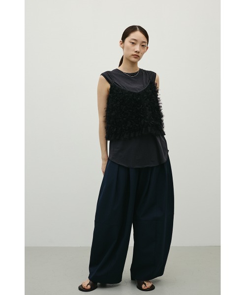 STYLEMIXER（スタイルミキサー）の「シアーバックシームタンク（タンクトップ・レディース・ブラック/ホワイト/ブラウン/パープル・FREE）」の18枚目の写真