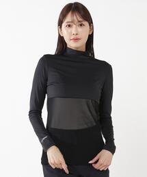 PEARLY GATES（パーリーゲイツ）の「【PG BODY】N パワーネット×Peベア天竺長袖ハイネックカットソー（Tシャツ/カットソー）」