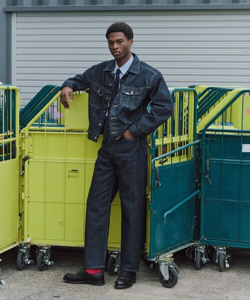 markaware(マーカウェア)の「《別注》【Lee×MARKAWARE/リー×マーカウェア】EX 101 SP DENIM PANTS(デニムパンツ・メンズ・ネイビー・XL/S/M/L)」の2枚目の写真