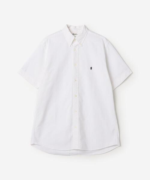 GYMPHLEX(ジムフレックス)の「Gymphlex | コットン ボタンダウン半袖シャツ MEN(シャツ/ブラウス・メンズ・ホワイト/ライトブルー・XL/M/L)」の2枚目の写真