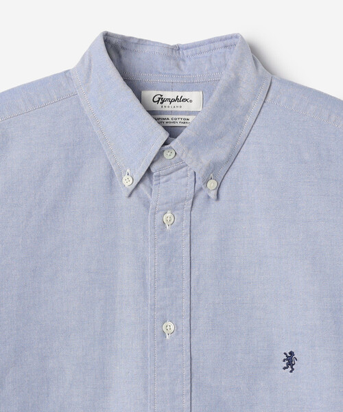 GYMPHLEX(ジムフレックス)の「Gymphlex | コットン ボタンダウン半袖シャツ MEN(シャツ/ブラウス・メンズ・ホワイト/ライトブルー・XL/M/L)」の5枚目の写真