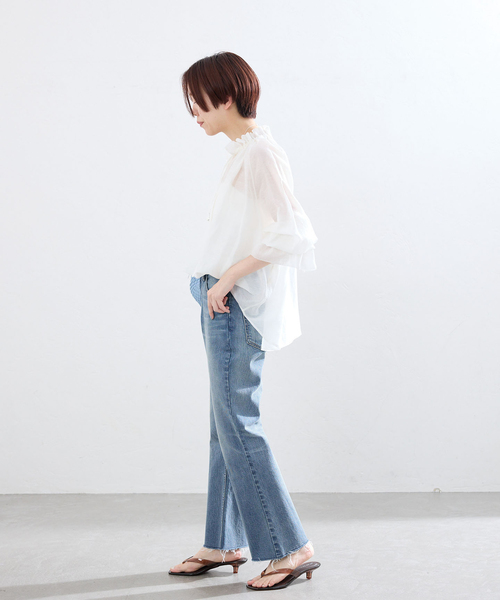 IENA(イエナ)の「BLACK クロップドデニムパンツ(デニムパンツ・レディース・ブラック/ブルー・36/34/38)」の19枚目の写真