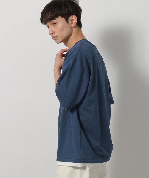 LAKOLE(ラコレ)の「ドビーストレッチレイヤードTシャツ / 662566(Tシャツ/カットソー・メンズ・ブラック/ライトグレー/ブルー・LARGE/MEDIUM/X-LARGE)」の9枚目の写真