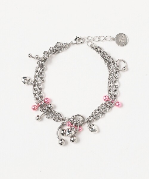 Ray BEAMS(レイビームス)の「【7/31値下げ】LOTUS PINK / ボディピアス チャーム ブレスレット(ブレスレット・レディース・シルバー・ONE SIZE)」の4枚目の写真
