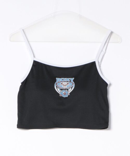 ROXY（ロキシー）の「ROXY WAVE CLUB CAMI カップ付き ラッシュ キャミソール【2026年春夏モデル】（キャミソール・レディース・ブラック/ホワイト/ブラウン・LARGE/MEDIUM/SMALL）」の2枚目の写真