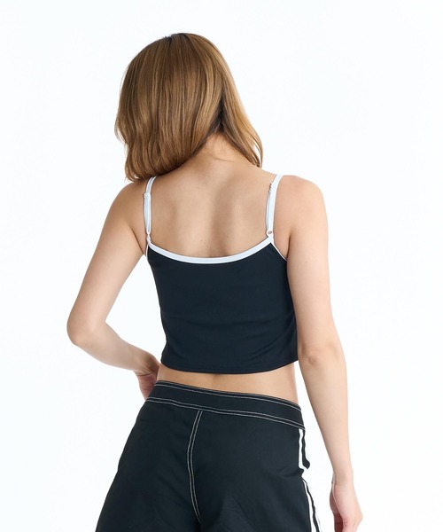 ROXY(ロキシー)の「ROXY WAVE CLUB CAMI カップ付き ラッシュ キャミソール【2026年春夏モデル】(キャミソール・レディース・ブラック/ホワイト/ブラウン・LARGE/MEDIUM/SMALL)」の5枚目の写真