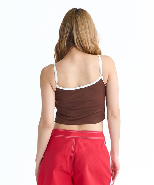 ROXY(ロキシー)の「ROXY WAVE CLUB CAMI カップ付き ラッシュ キャミソール【2026年春夏モデル】(キャミソール・レディース・ブラック/ホワイト/ブラウン・LARGE/MEDIUM/SMALL)」の8枚目の写真