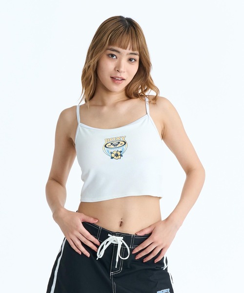 ROXY(ロキシー)の「ROXY WAVE CLUB CAMI カップ付き ラッシュ キャミソール【2026年春夏モデル】(キャミソール・レディース・ブラック/ホワイト/ブラウン・LARGE/MEDIUM/SMALL)」の11枚目の写真
