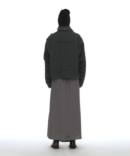 PARTIMENTO WOMEN(パルティメントウィメン)の「ウォッシュドクロップM65フィールドジャケット_チャコール(その他アウター・レディース・その他・OS)」の4枚目の写真