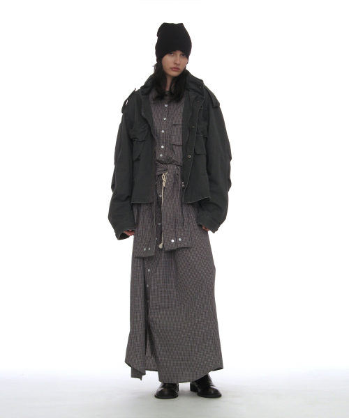 PARTIMENTO WOMEN(パルティメントウィメン)の「ウォッシュドクロップM65フィールドジャケット_チャコール(その他アウター・レディース・その他・OS)」の5枚目の写真