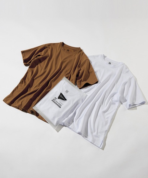 [WEB限定] COOLMAX 2PACKS BASIC TEE — базовые футболки 2‑пак, влаговыводящая структура, двухслойная конструкция